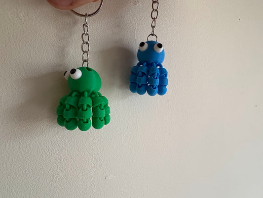 Schattige Flexi Octopus Sleutelhanger