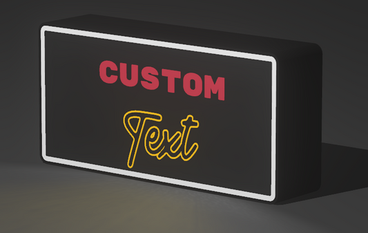 Custom Lightbox Sign