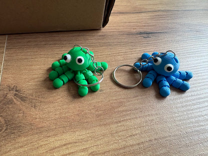 Schattige Flexi Octopus Sleutelhanger