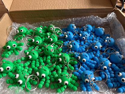 Schattige Flexi Octopus Sleutelhanger
